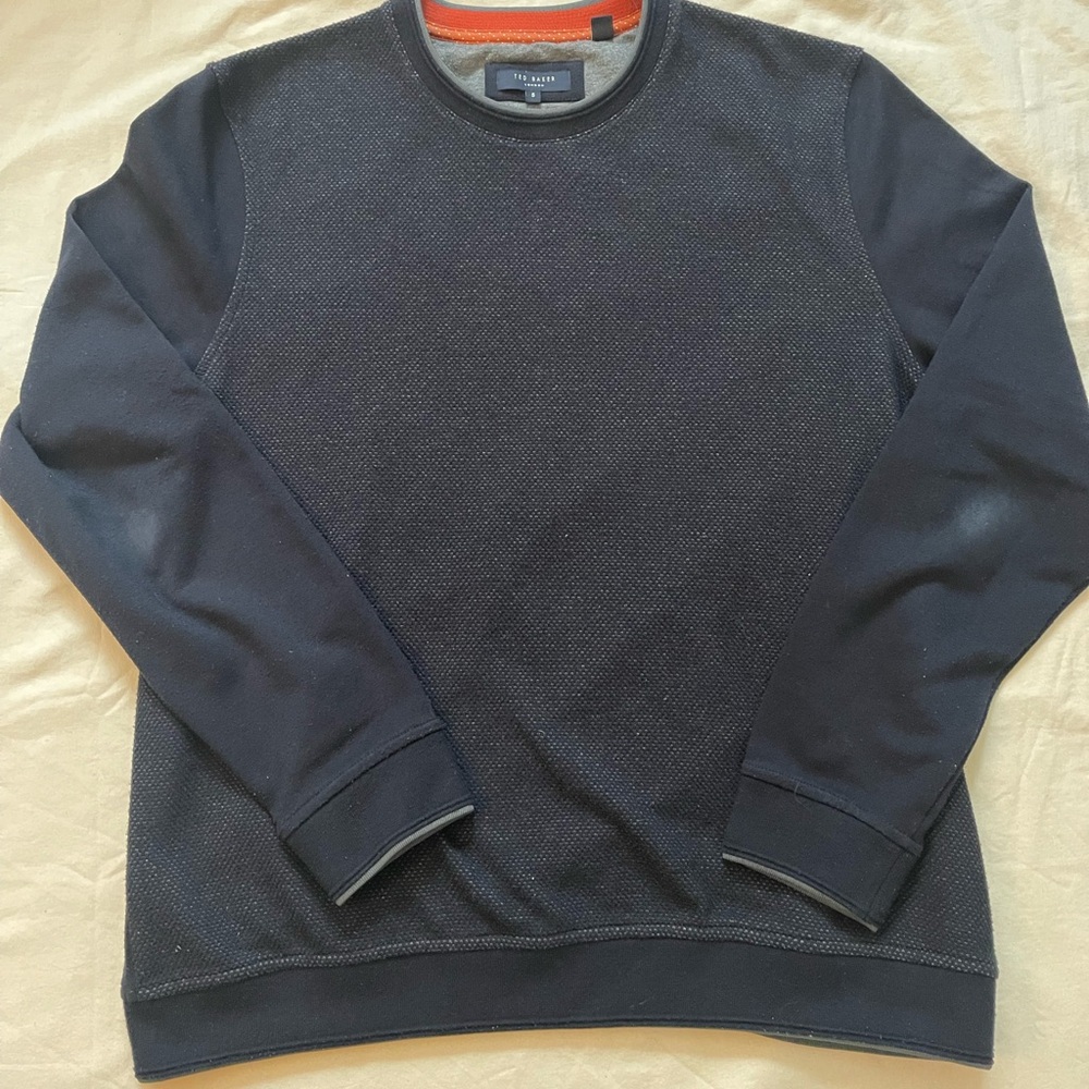 Ted Baker Raker Pullover Sweatshirt Blue size 5 (XXL)